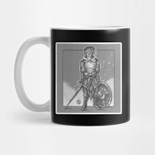 Heart of the Soldier - White Outlined Version Mug